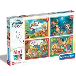 Clementoni CLE puzzle 4in1 SuperColor Winni. [Levering: 6-14 dage]